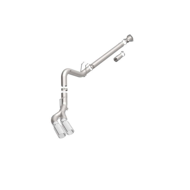 MagnaFlow 08-17 Ford F-250/F-350/F-450 4.6L/6.7 DPF-Back SS 4in Dual Single Passenger Side Rear Exit - 17873