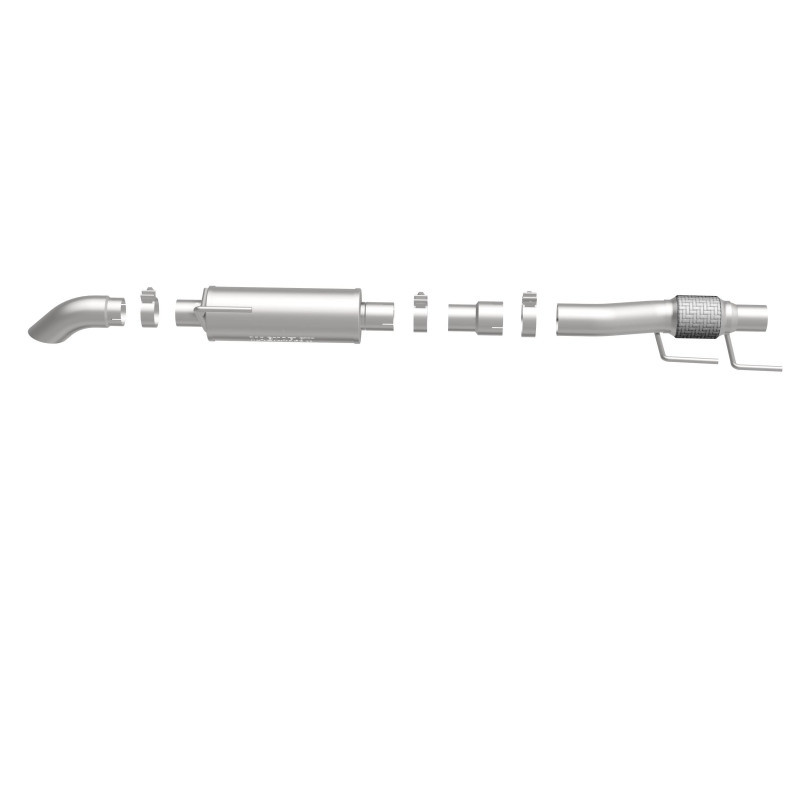 MagnaFlow Cat-Back, SS, 2.5/3in, Turn Down In Front Rear Tire 2015 Ford F150 2.7L V6T Ext Cab - 19056