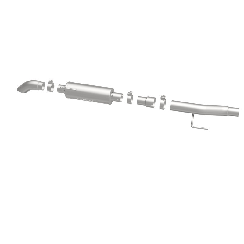 MagnaFlow Cat-Back, SS, 2.5/3in, Turn Down In Front Rear Tire 2015 Ford F150 5.0L V8 Ext Cab - 19083