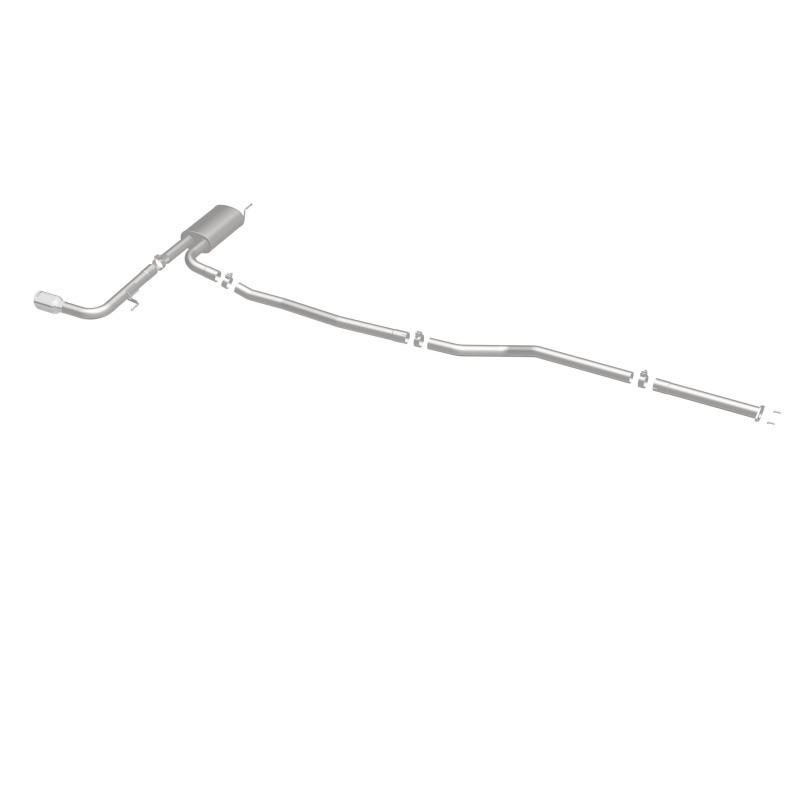 MagnaFlow Cat Back, SS, 2.5in, Street, Single Straight Pass. Polished 4in Tip, 2015 Ford Fusion 2.5L - 19096