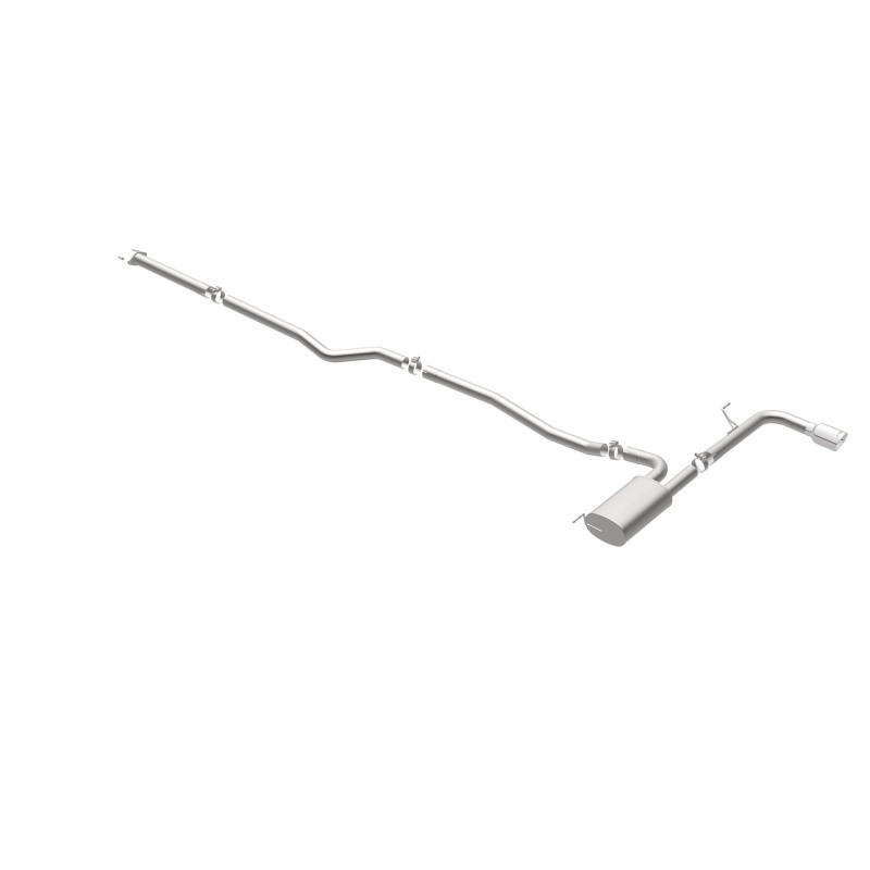 MagnaFlow Cat Back, SS, 2.5in, Street, Single Straight Pass. Polished 4in Tip, 2015 Ford Fusion 2.5L - 19096