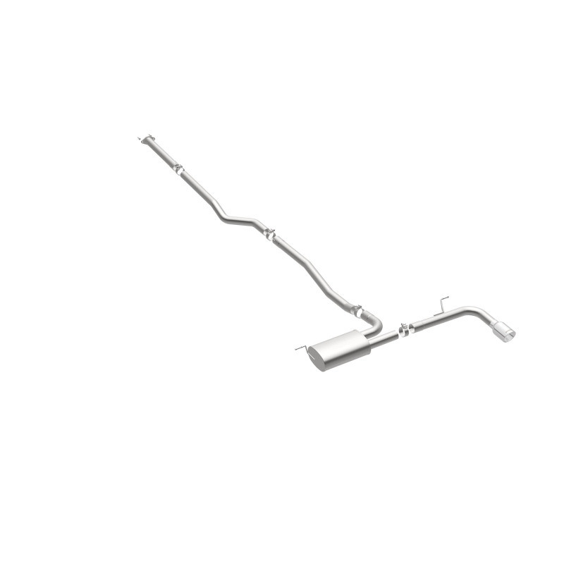 MagnaFlow Cat Back, SS, 2.5in, Street, Single Straight Pass. Polished 4in Tip, 2015 Ford Fusion 2.5L - 19096