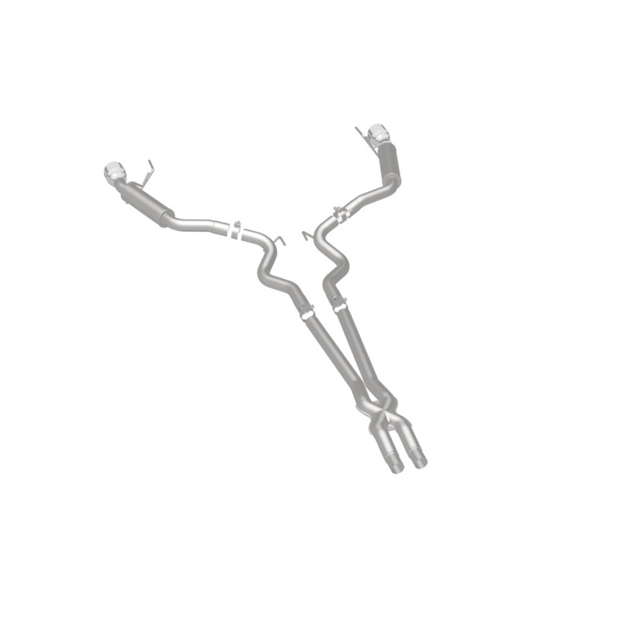 MagnaFlow Cat Back, SS, 2.5in, Competition, Dual Split Polished 4.5in Tips 2015 Ford Mustang V6 3.7L - 19099