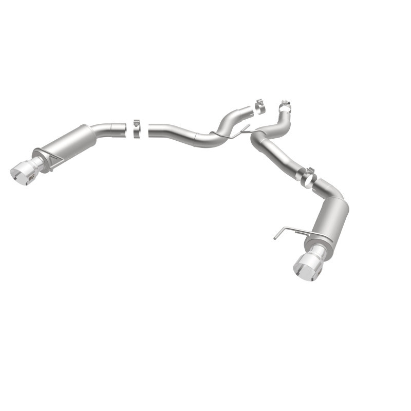 MagnaFlow Axle Back, SS, 3in, Competition, Dual Split Polished 4.5in Tip 2015 Ford Mustang GT V8 5.0 - 19103