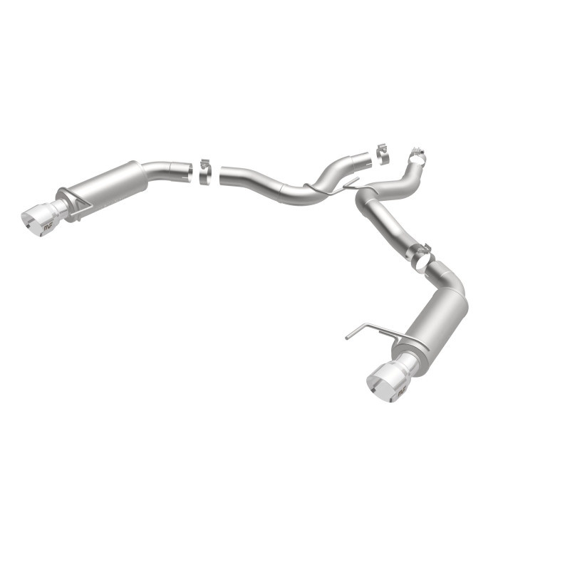 MagnaFlow Axle Back, SS, 3in, Competition, Dual Split Polished 4.5in Tip 2015 Ford Mustang GT V8 5.0 - 19103