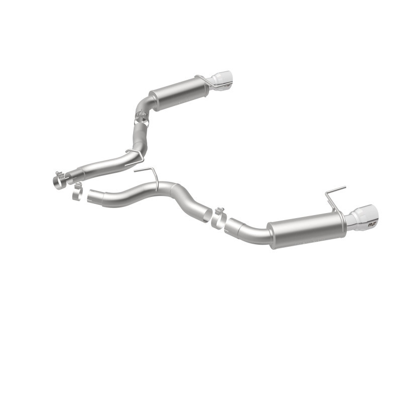 MagnaFlow Axle Back, SS, 3in, Competition, Dual Split Polished 4.5in Tip 2015 Ford Mustang GT V8 5.0 - 19103