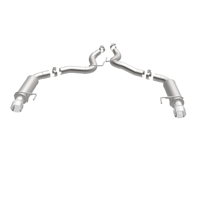 MagnaFlow Axle Back, SS, 3in, Competition, Dual Split Polished 4.5in Tip 2015 Ford Mustang GT V8 5.0 - 19103