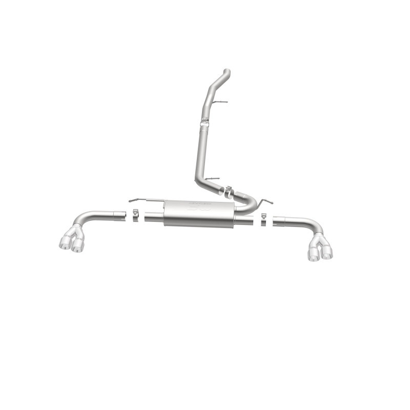 MagnaFlow 15-17 GMC Terrain V6 3.6L 409SS Cat-Back Exhaust Quad Split Rear with 3in Polished Tips - 19114