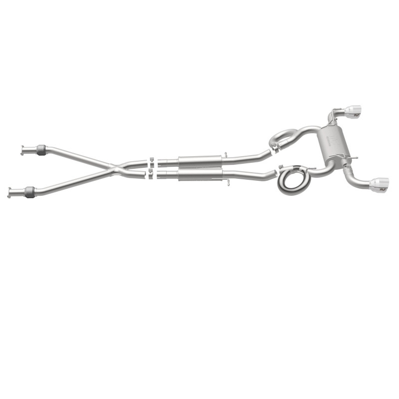 MagnaFlow Cat-Back 09-17 Nissan 370Z V6 3.7L Street Series SS 2.25in Dual Split Rear Exit Exhaust - 19135