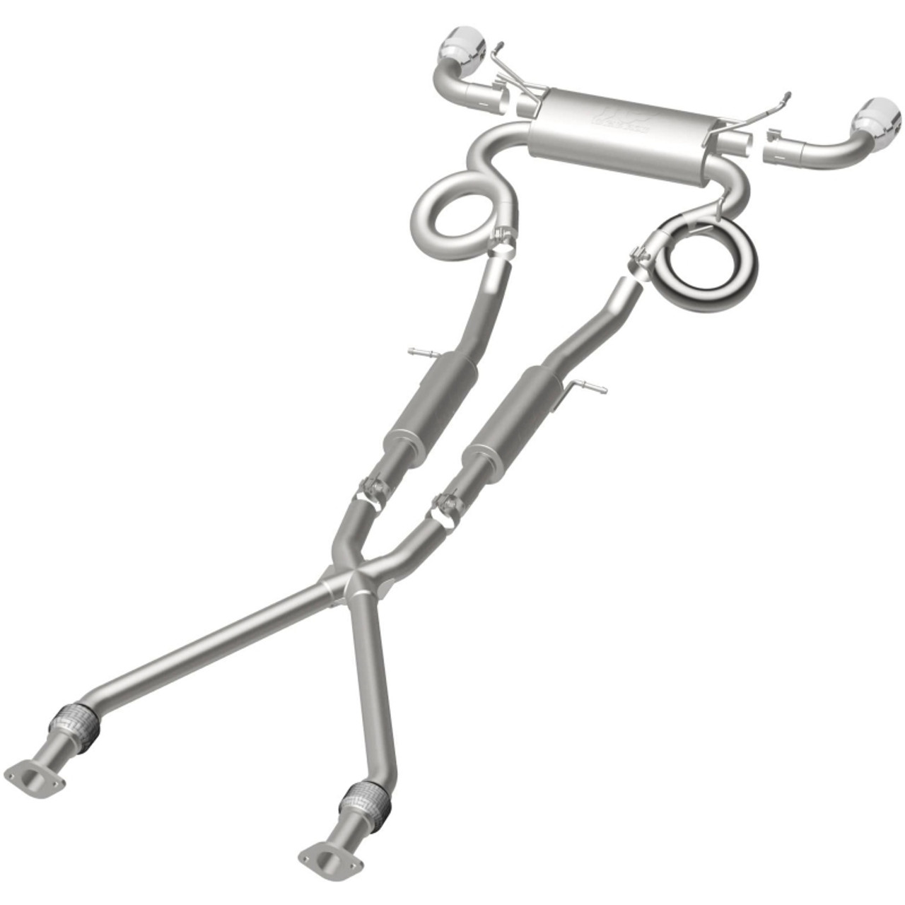 MagnaFlow Cat-Back 09-17 Nissan 370Z V6 3.7L Street Series SS 2.25in Dual Split Rear Exit Exhaust - 19135