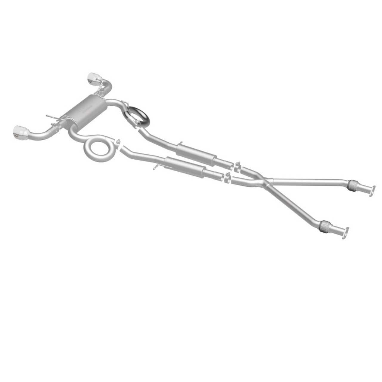 MagnaFlow Cat-Back 09-17 Nissan 370Z V6 3.7L Street Series SS 2.25in Dual Split Rear Exit Exhaust - 19135