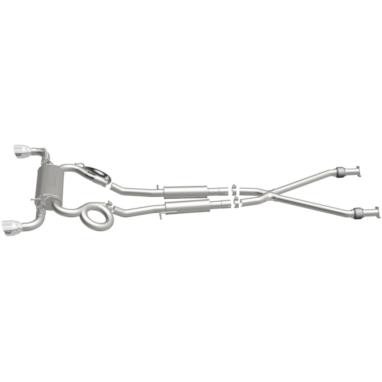 MagnaFlow Cat-Back 09-17 Nissan 370Z V6 3.7L Street Series SS 2.25in Dual Split Rear Exit Exhaust - 19135