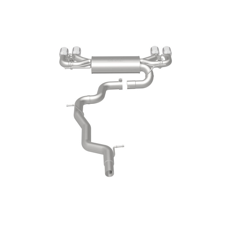 MagnaFlow Sys C/B 2015-2017 Volkswagen Golf R 3in Polished SS Quad Tip Split Rear Exit - 19165