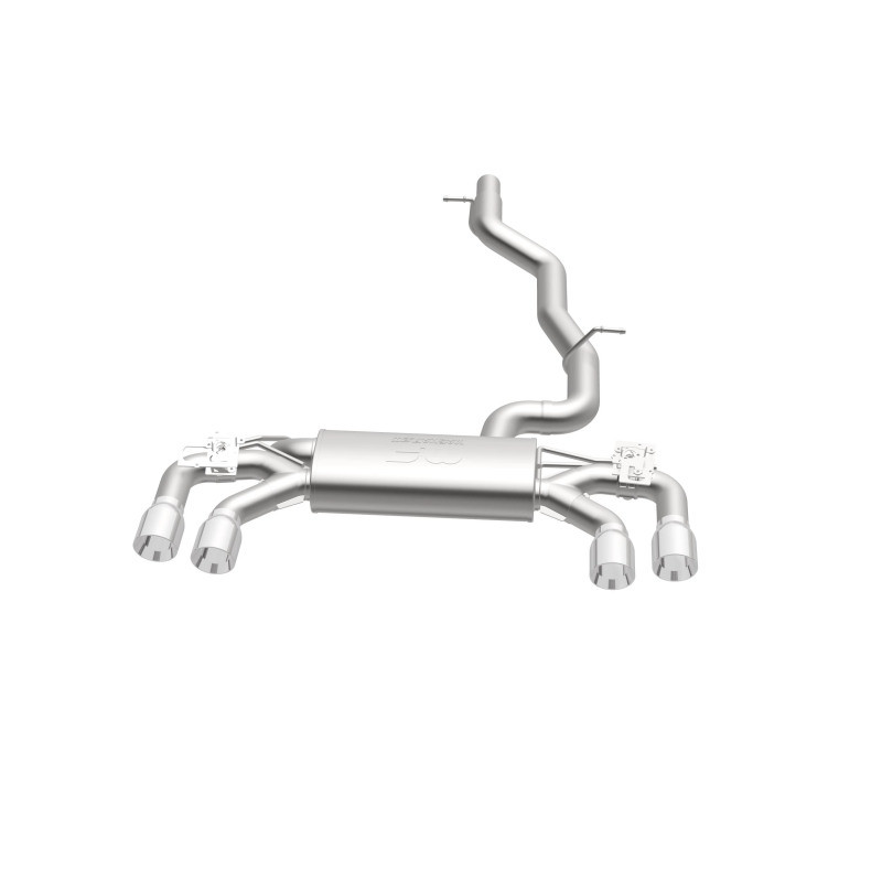 MagnaFlow Sys C/B 2015-2017 Volkswagen Golf R 3in Polished SS Quad Tip Split Rear Exit - 19165