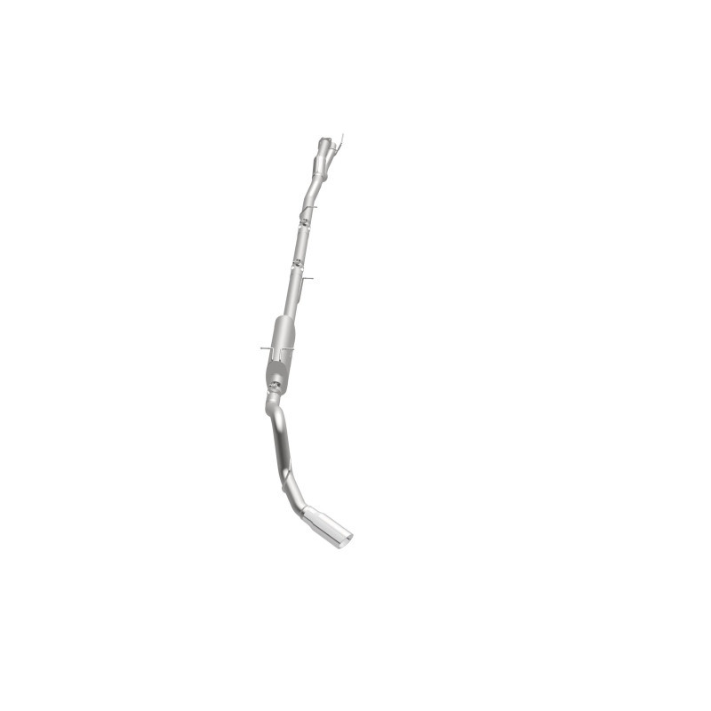 MagnaFlow Sys C/B 11-15 Ford Super Duty F250 6.2L EC CC, SS 3.5in Single Rear Pass Side Ext 5in Tip - 19174