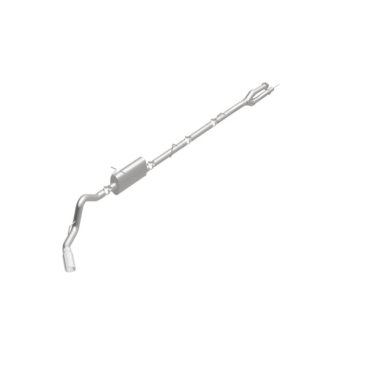 MagnaFlow Sys C/B 11-15 Ford Super Duty F250 6.2L EC CC, SS 3.5in Single Rear Pass Side Ext 5in Tip - 19174