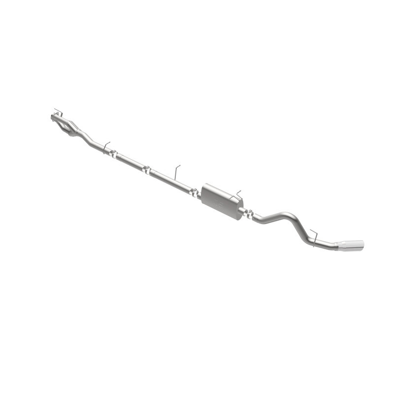 MagnaFlow Sys C/B 11-15 Ford Super Duty F250 6.2L EC CC, SS 3.5in Single Rear Pass Side Ext 5in Tip - 19174