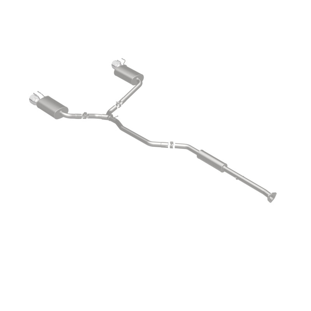 MagnaFlow Sys C/B 2015 Honda Accord 3.5L V6 2.5in SS Dual Split Rear Polished 4.5 Tip - 19181