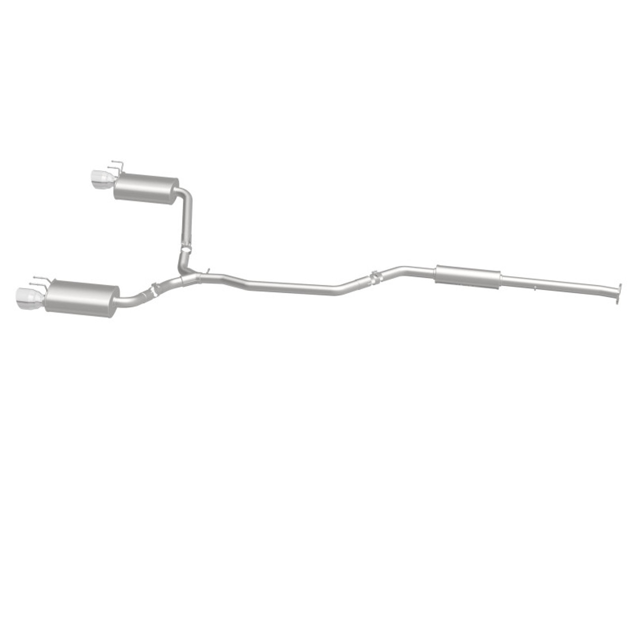 MagnaFlow Sys C/B 2015 Honda Accord 3.5L V6 2.5in SS Dual Split Rear Polished 4.5 Tip - 19181
