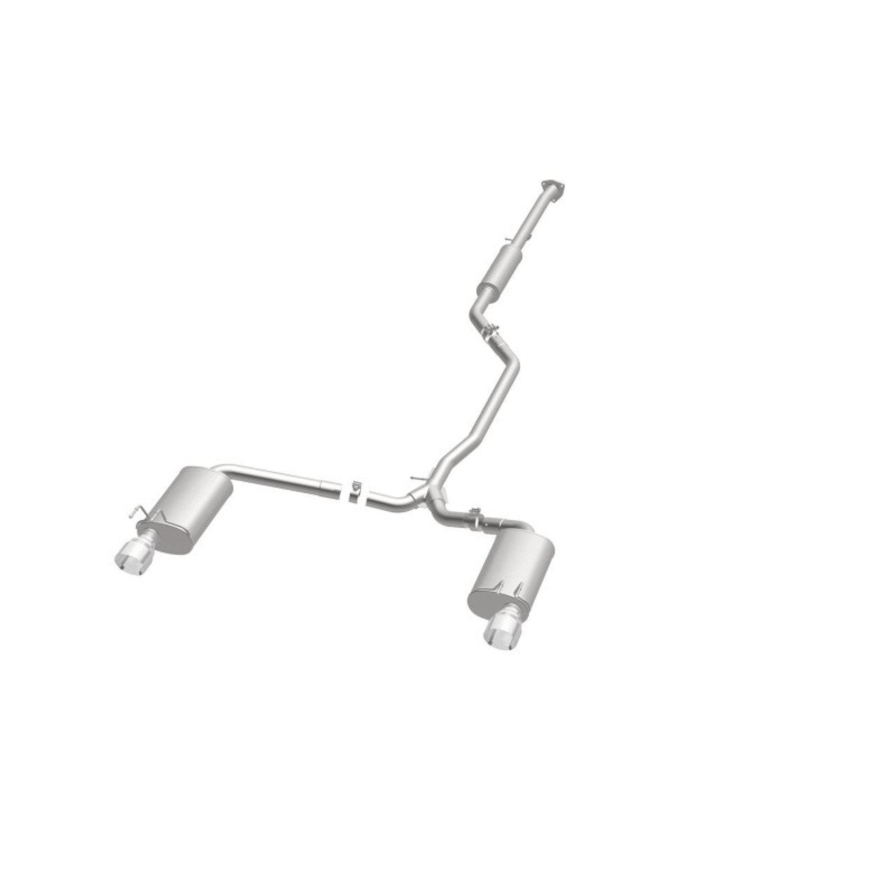 MagnaFlow Sys C/B 2015 Honda Accord 3.5L V6 2.5in SS Dual Split Rear Polished 4.5 Tip - 19181