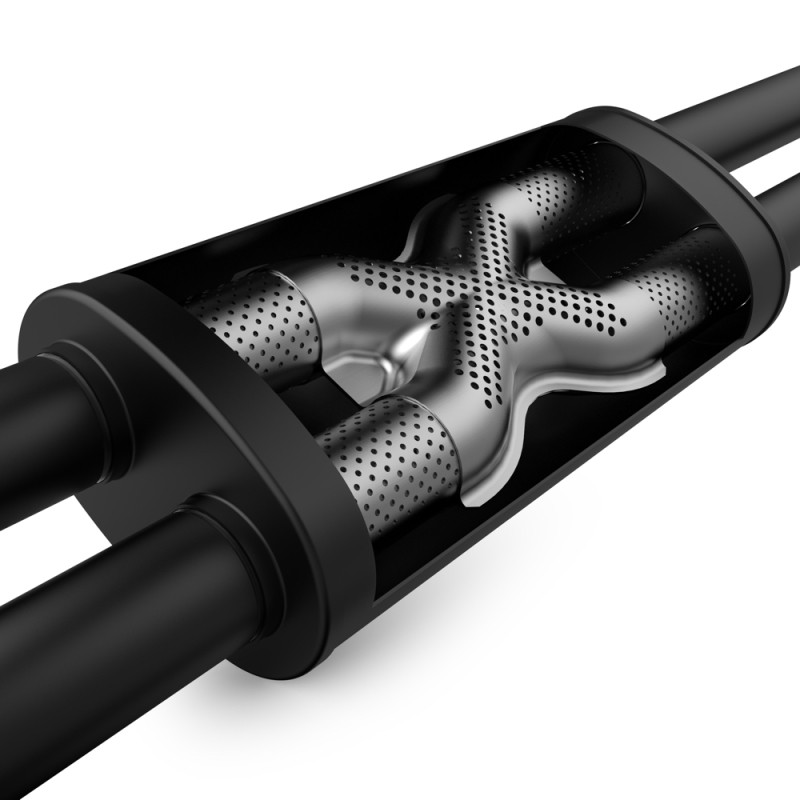 MagnaFlow 15 BMW M3/M4 L6 3.0L SS Cat-Back Perf. Sport Quad Split Rear Exit Exht - 3.5in Black Tips - 19187