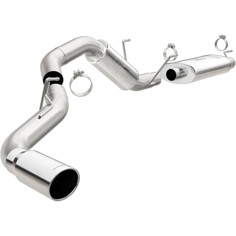 MagnaFlow Cat-Back, SS, 4in, Single Pass Side Rear Exit 5in Tip 14-15 Ram 2500 6.4L V8 CC LB/MC SB - 19200
