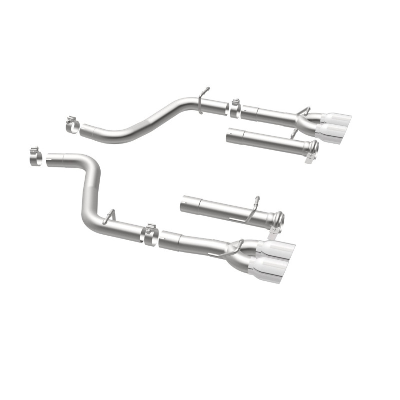 MagnaFlow Axle-Back, SS, 2.5in, Quad Split Rear 3.5in Tip 2015 Dodge Challenger R/T 5.7L - 19210