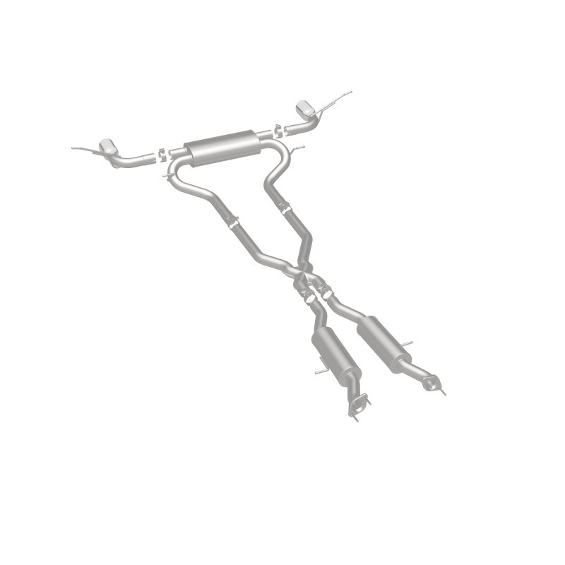 MagnaFlow Cat-Back SS 2.5in Dual Split Rear 4in Black Tip 11-16 Jeep Grand Cherokee 5.7L V8/3.6L V6 - 19216