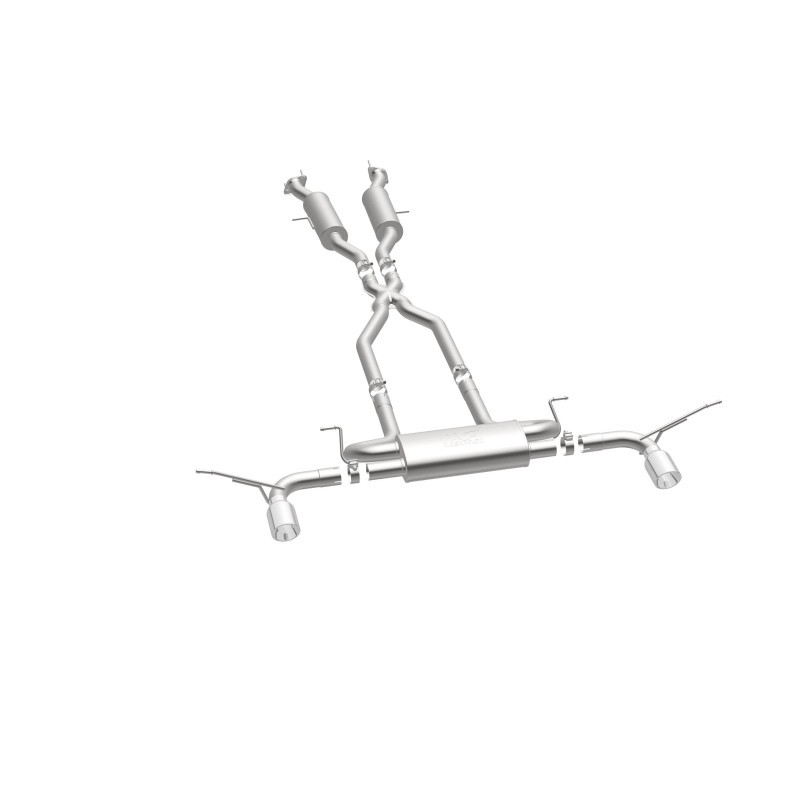 MagnaFlow Cat-Back SS 2.5in Dual Split Rear 4in Black Tip 11-16 Jeep Grand Cherokee 5.7L V8/3.6L V6 - 19216