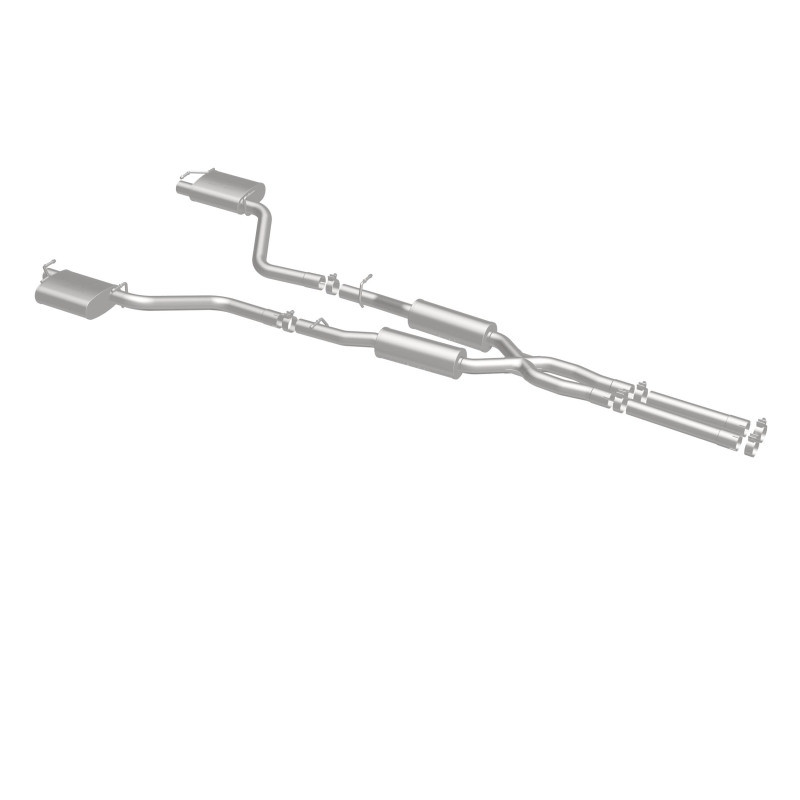MagnaFlow Cat-Back SS 2.5in Dual Split Rear Exit (OEM Tips) 15-16 Dodge/Chrysler Charger/300 5.7L V8 - 19226