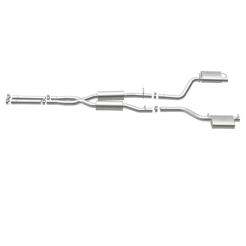 MagnaFlow Cat-Back SS 2.5in Dual Split Rear Exit (OEM Tips) 15-16 Dodge/Chrysler Charger/300 5.7L V8 - 19226