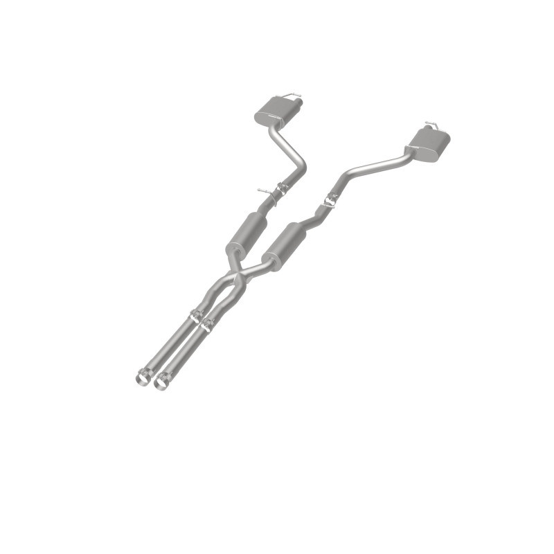 MagnaFlow Cat-Back SS 2.5in Dual Split Rear Exit (OEM Tips) 15-16 Dodge/Chrysler Charger/300 5.7L V8 - 19226