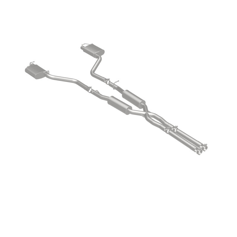 MagnaFlow Cat-Back SS 2.5in Dual Split Rear Exit (OEM Tips) 15-16 Dodge/Chrysler Charger/300 5.7L V8 - 19226