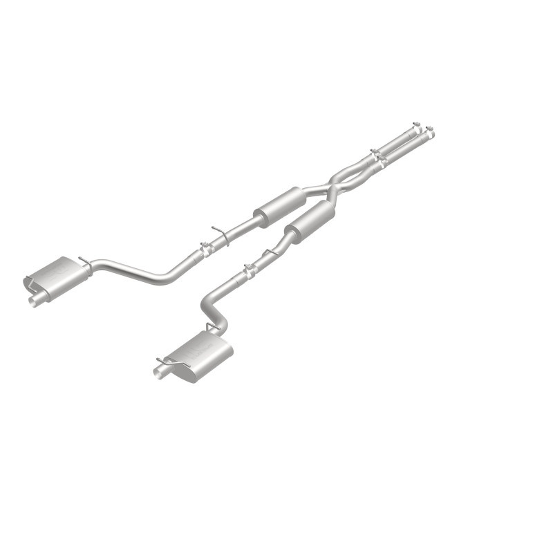 MagnaFlow Cat-Back SS 2.5in Dual Split Rear Exit (OEM Tips) 15-16 Dodge/Chrysler Charger/300 5.7L V8 - 19226