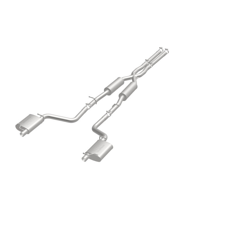 MagnaFlow Cat-Back SS 2.5in Dual Split Rear Exit (OEM Tips) 15-16 Dodge/Chrysler Charger/300 5.7L V8 - 19226