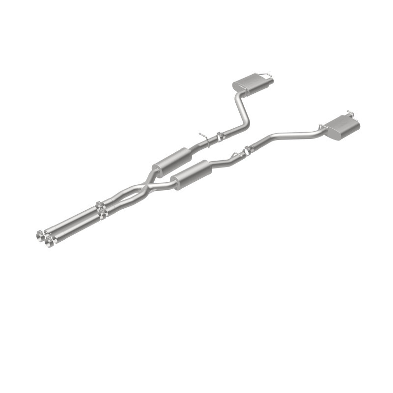 MagnaFlow Cat-Back SS 2.5in Dual Split Rear Exit (OEM Tips) 15-16 Dodge/Chrysler Charger/300 5.7L V8 - 19226