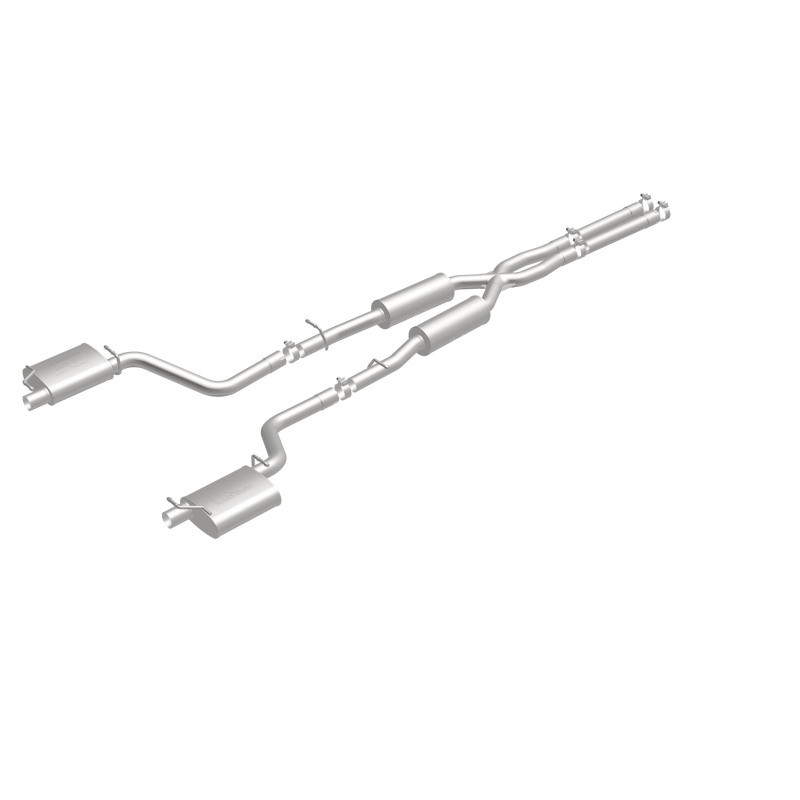 MagnaFlow Cat-Back SS 2.5in Dual Split Rear Exit (OEM Tips) 15-16 Dodge/Chrysler Charger/300 5.7L V8 - 19226