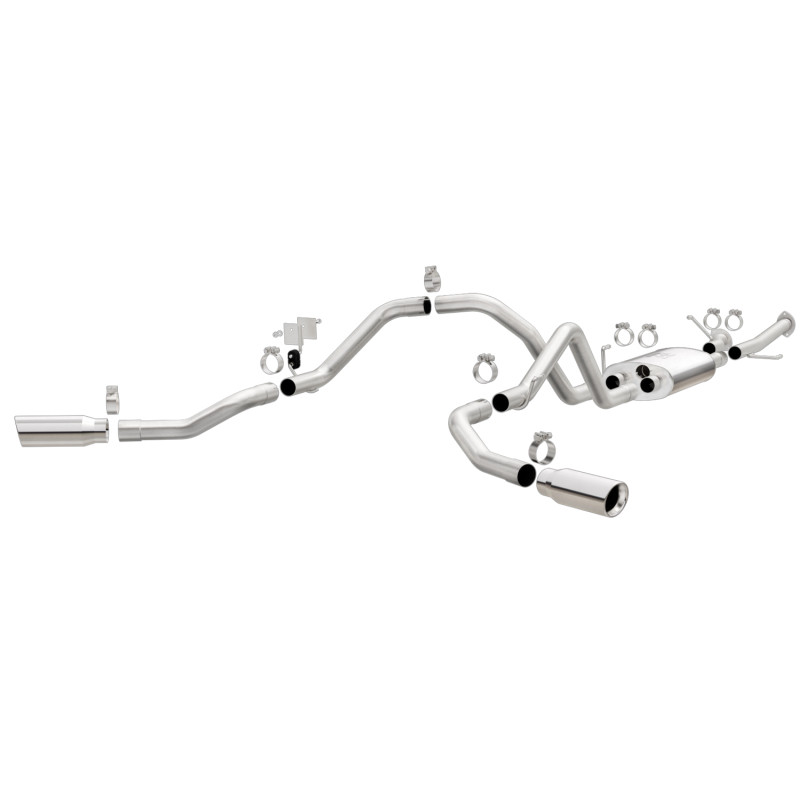MagnaFlow Cat-Back 10-15 Toyota Tundra SC LB / CC SB 4.6L/5.7L V8 SS 2.5 Dual Split Rear 4in Tip - 19232