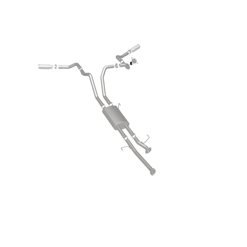 MagnaFlow Cat-Back 10-15 Toyota Tundra SC LB / CC SB 4.6L/5.7L V8 SS 2.5 Dual Split Rear 4in Tip - 19232