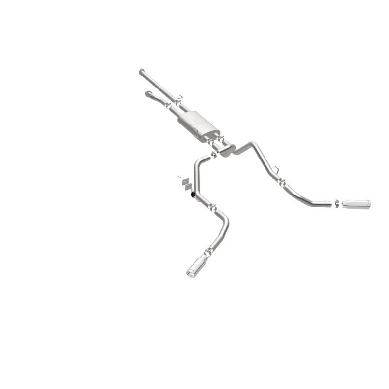 MagnaFlow Cat-Back 10-15 Toyota Tundra SC LB / CC SB 4.6L/5.7L V8 SS 2.5 Dual Split Rear 4in Tip - 19232