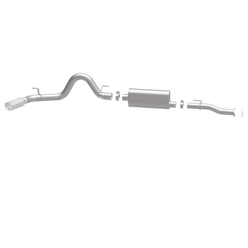 MagnaFlow Cat-Back 2016 Toyota Tacoma 3.5L V6 SS 3in Single Pass Side Exit Rear 4in Tip - 19291