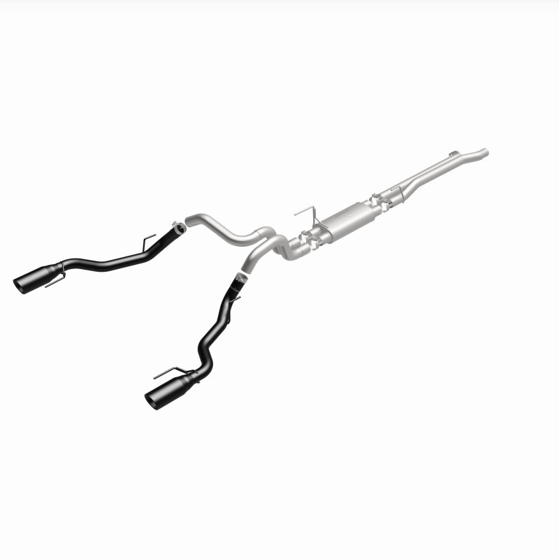 MagnaFlow SYS Cat-Back 2017 Ford F-150 Raptor 3.5L Dual Black Coated 3in Tips - 19350