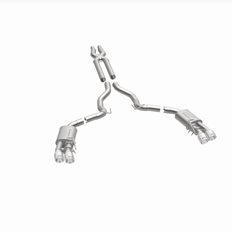 MagnaFlow SYS Cat-Back 2018 Ford Mustang GT 5.0L Competition Dual Exit Polished 4in Tips - 19368