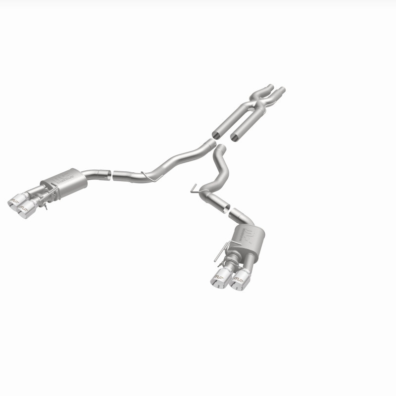 MagnaFlow SYS Cat-Back 2018 Ford Mustang GT 5.0L Competition Dual Exit Polished 4in Tips - 19368
