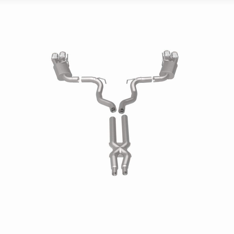 MagnaFlow SYS Cat-Back 2018 Ford Mustang GT 5.0L Competition Dual Exit Polished 4in Tips - 19368