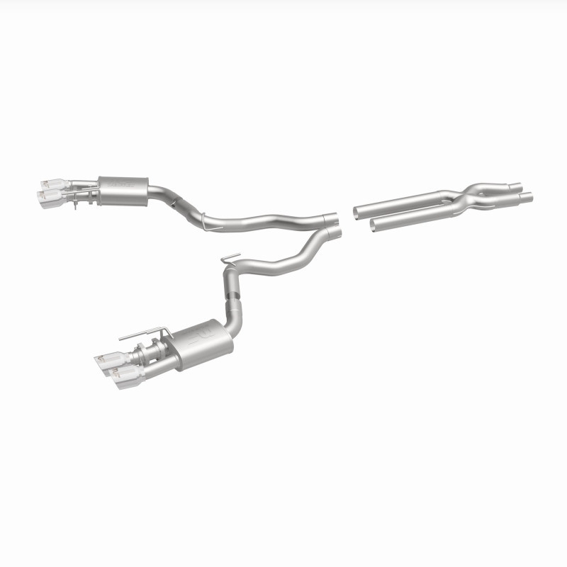 MagnaFlow SYS Cat-Back 2018 Ford Mustang GT 5.0L Competition Dual Exit Polished 4in Tips - 19368