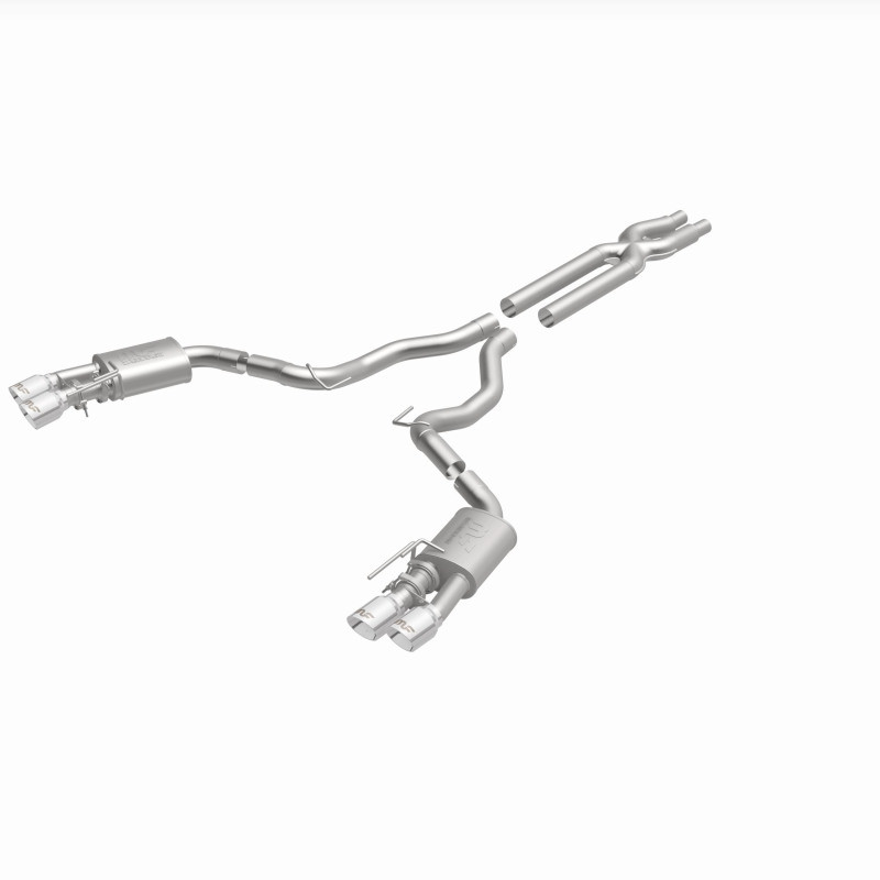MagnaFlow SYS Cat-Back 2018 Ford Mustang GT 5.0L Competition Dual Exit Polished 4in Tips - 19368