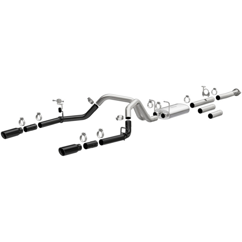MagnaFlow 11-19 Chevrolet Silverado 2500/3500 HD V8-6.0L Dual Split Cat-Back Exhaust w/Black Tips - 19377