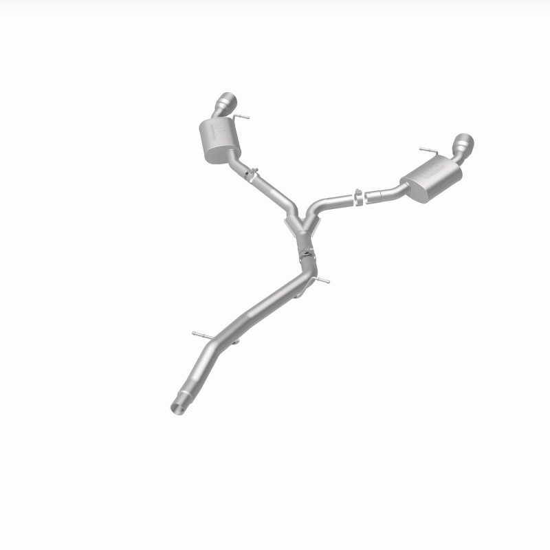 MagnaFlow 18-19 Audi A5 Dual Exit Polished Stainless CatBack Exhaust - 3in Main Piping Diameter - 19390