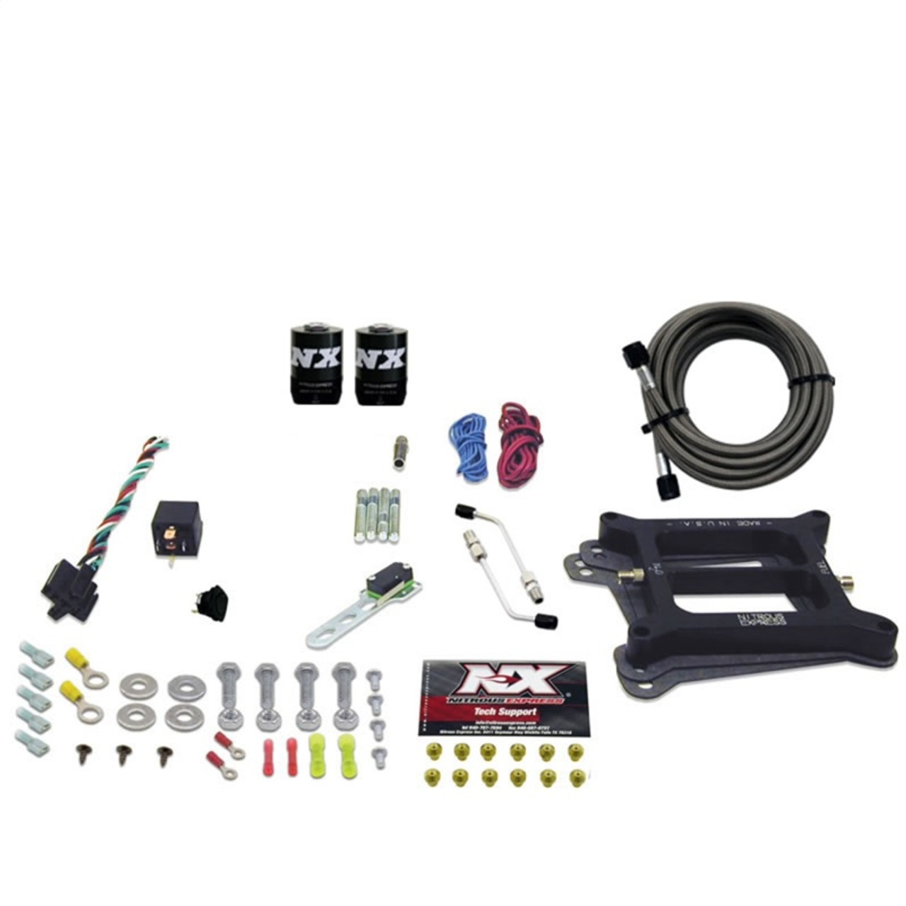 Nitrous Express 4150 4-BBL/Alcohol Nitrous Kit (50-300HP) w/o Bottle - 30045-00